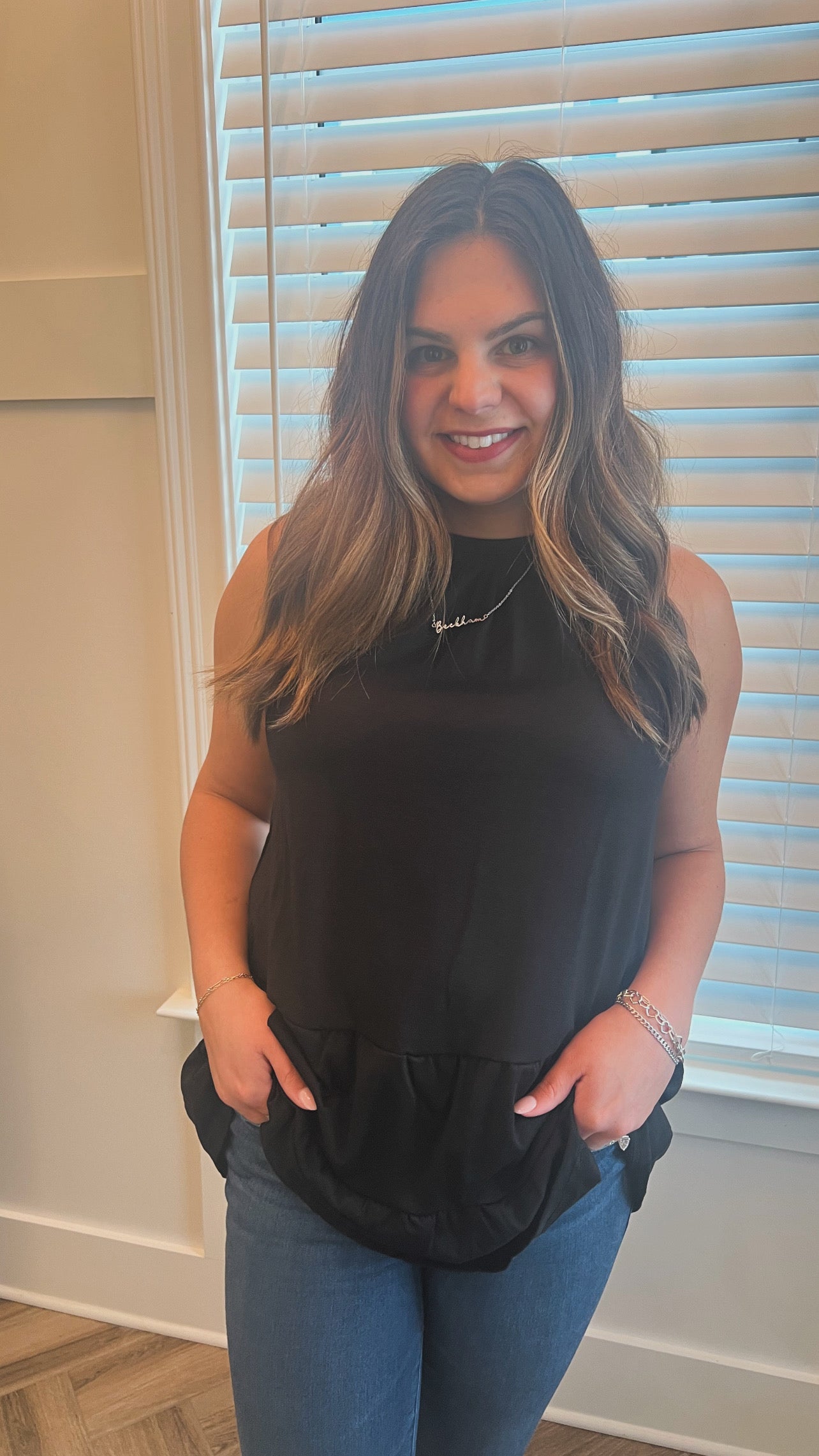 Black Tie Back Tank