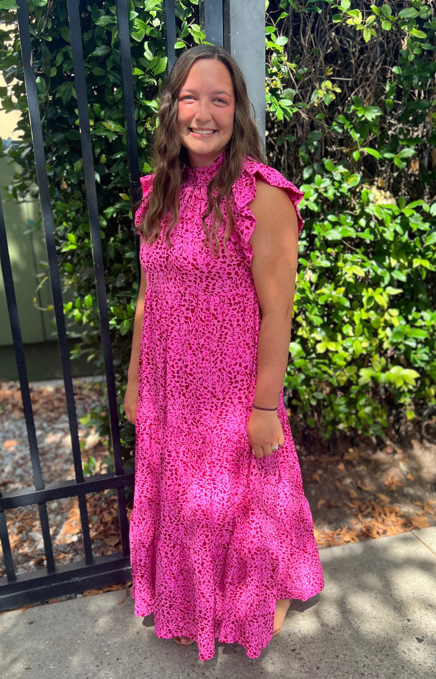 Pink Cheetah Print Maxi