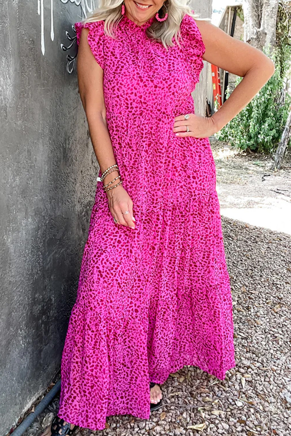 Pink Cheetah Print Maxi