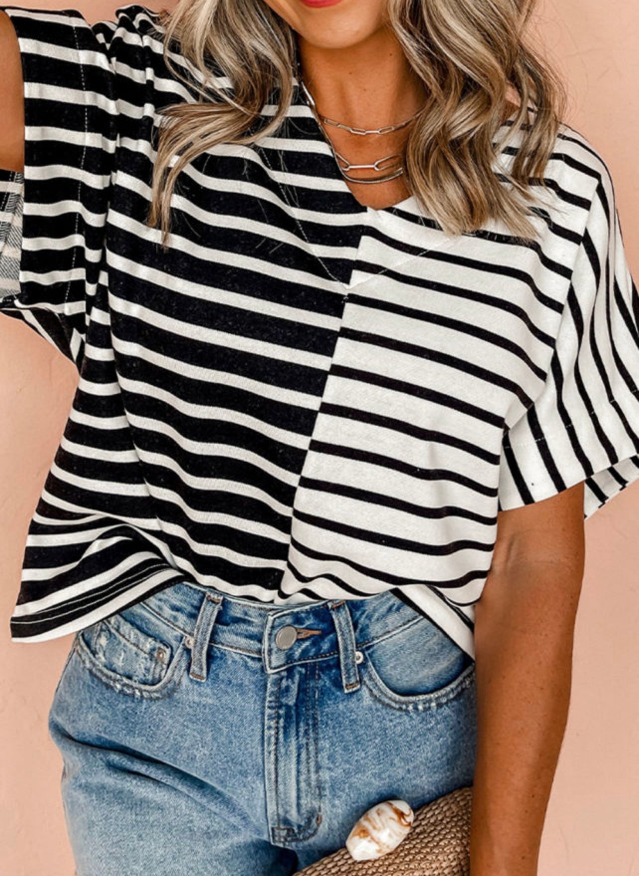 Black & White Striped Tee