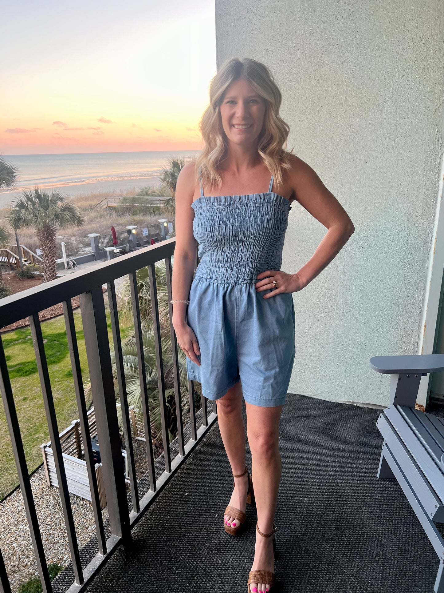 Denim Romper