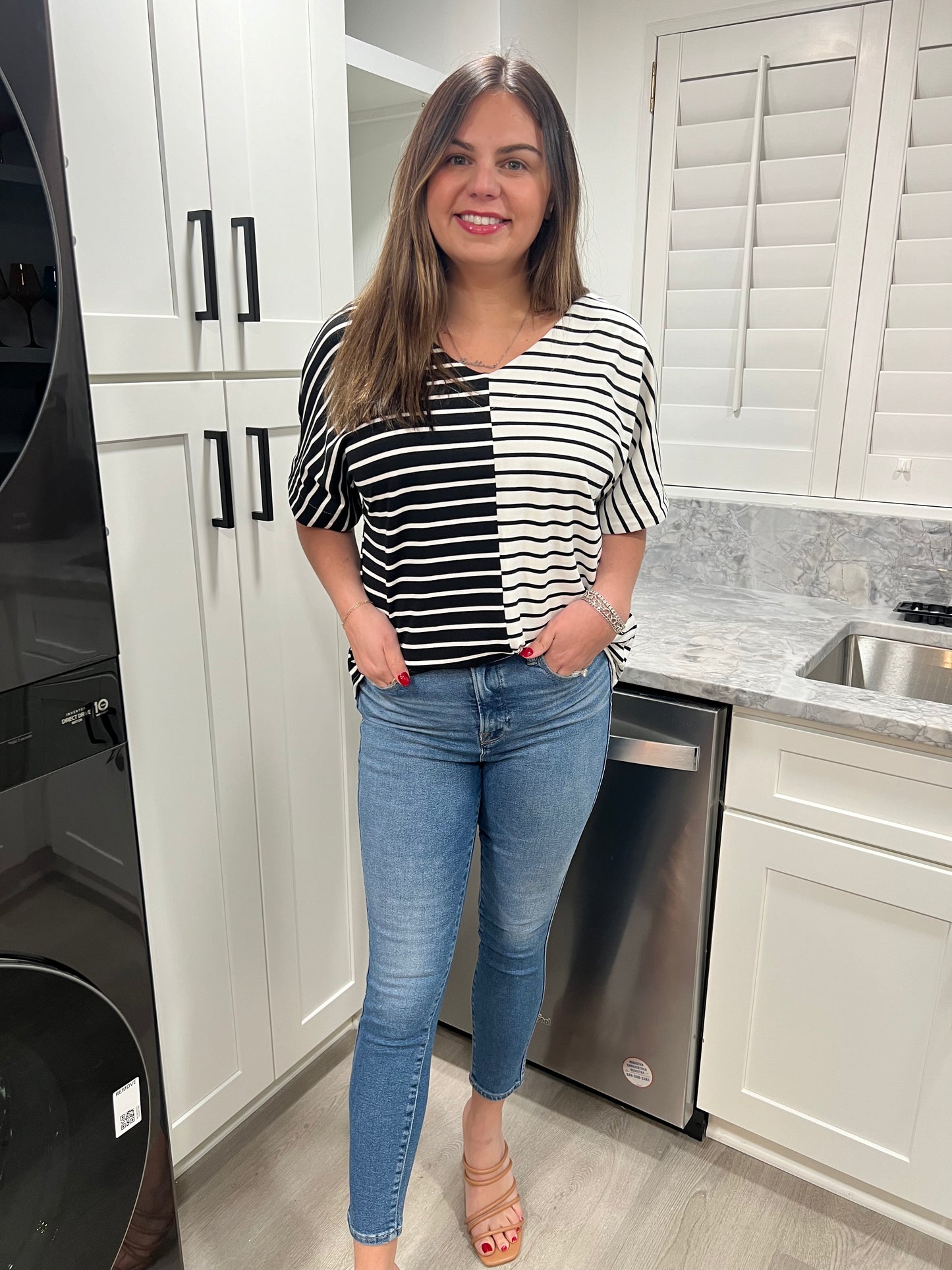 Black & White Striped Tee