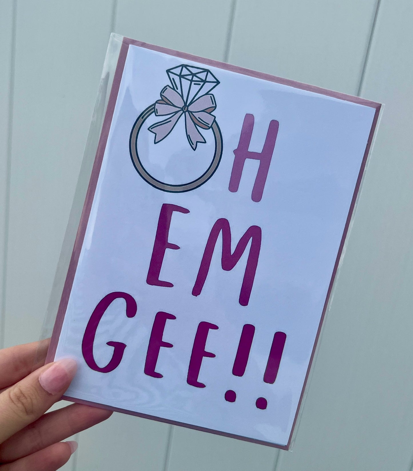 Oh Em Gee Greeting Card