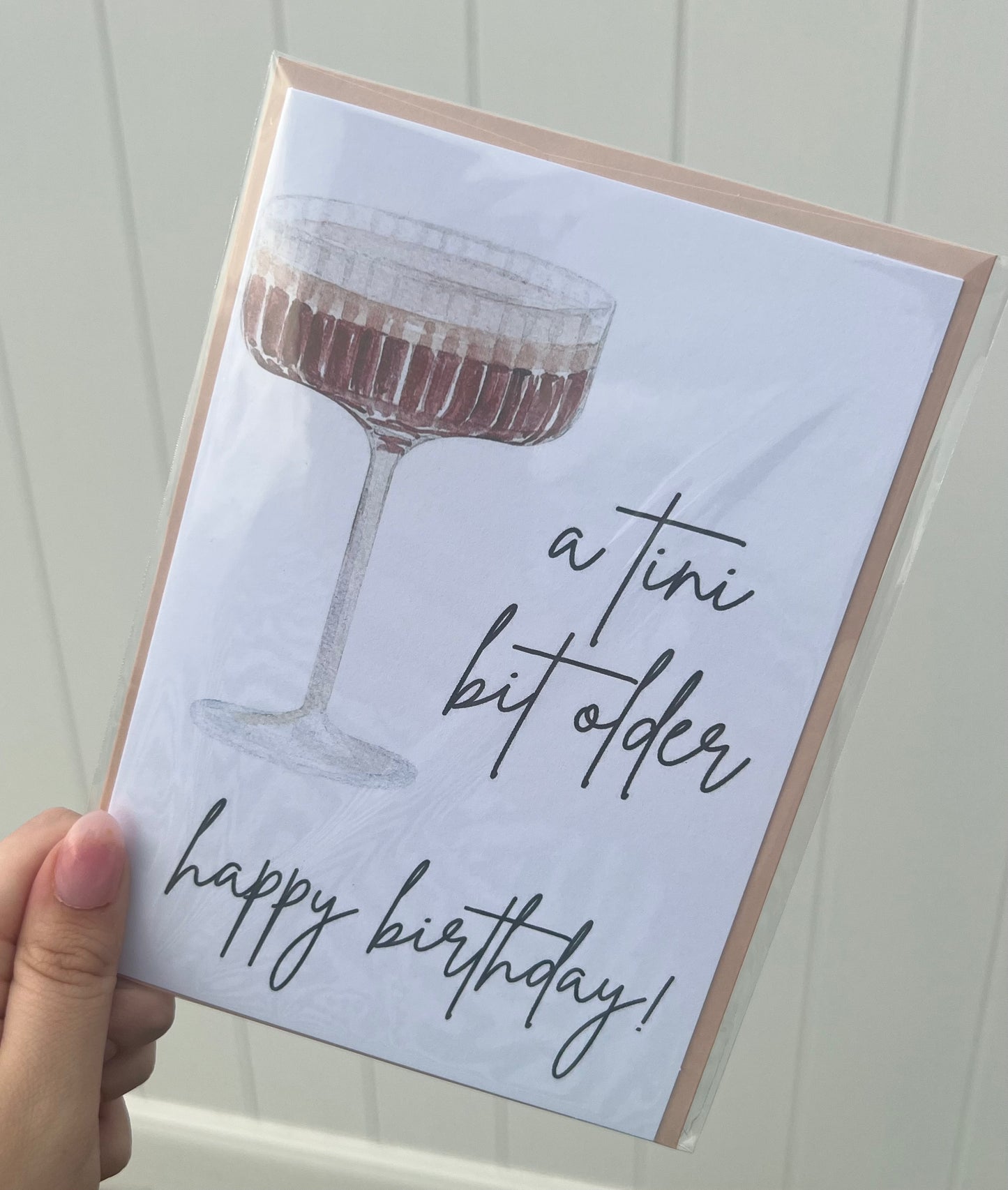 Tini Bit Older Espresso Greeting Card