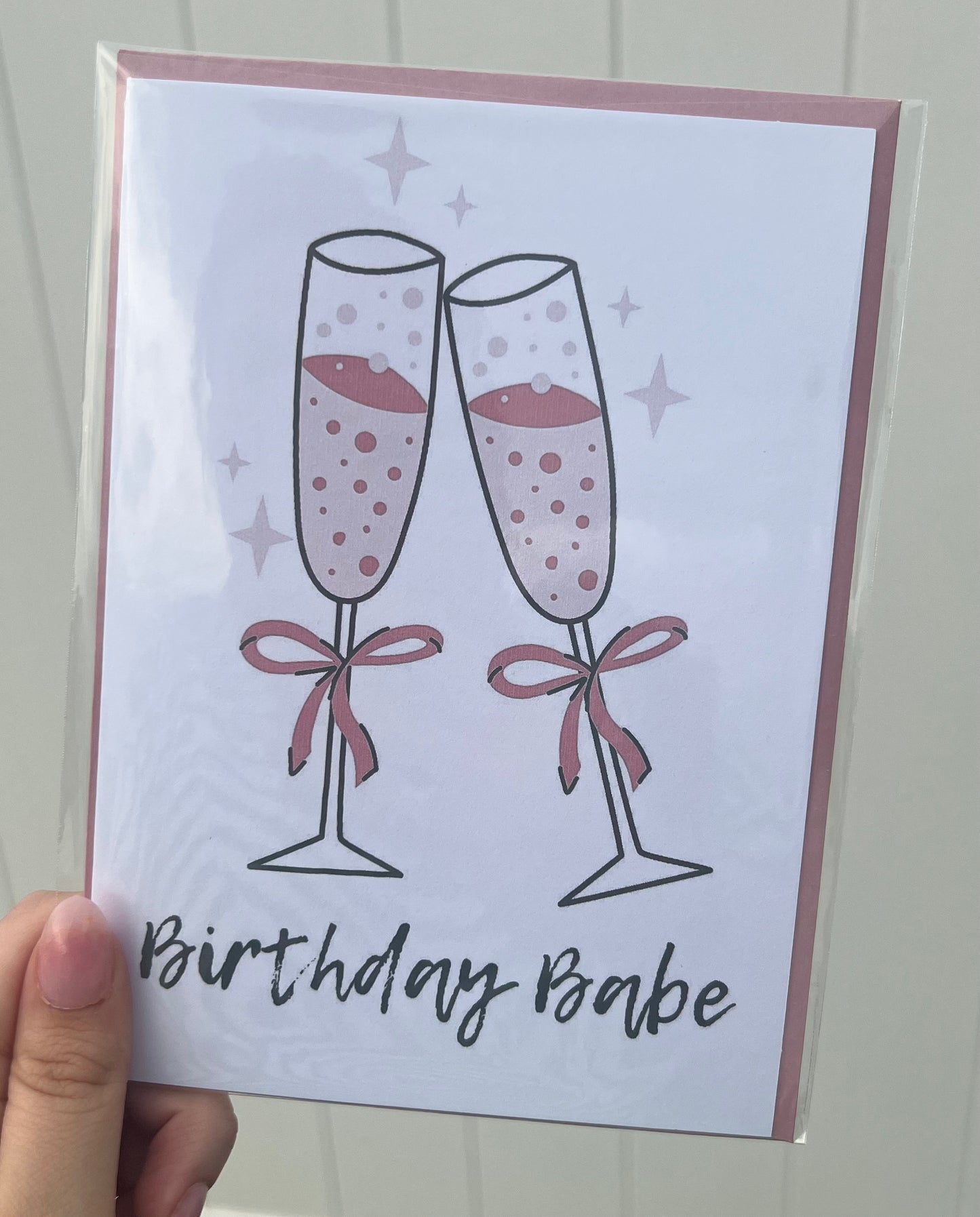 Birthday Babe Greeting Card