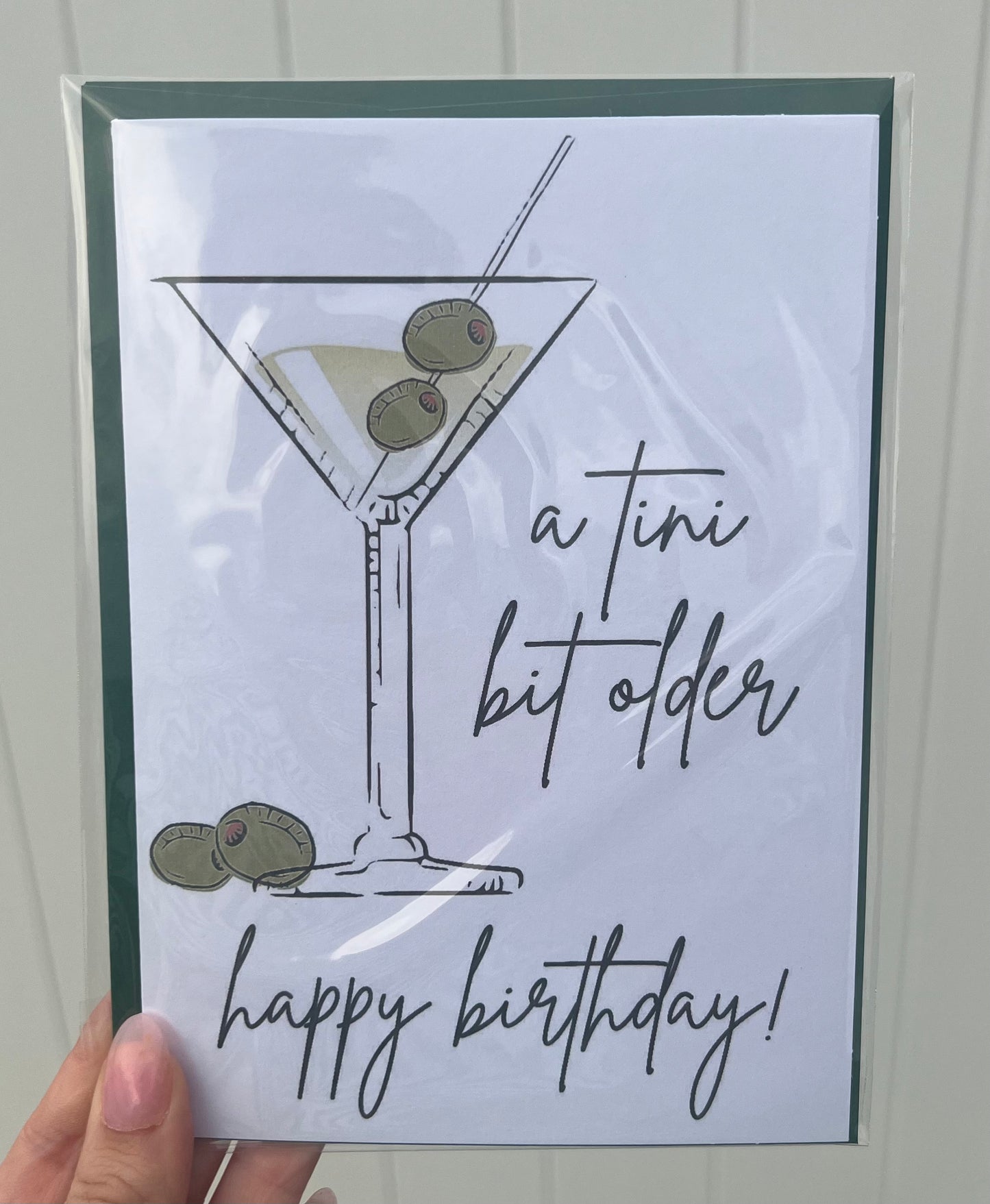 Tini Bit Older Olive Greeting Card