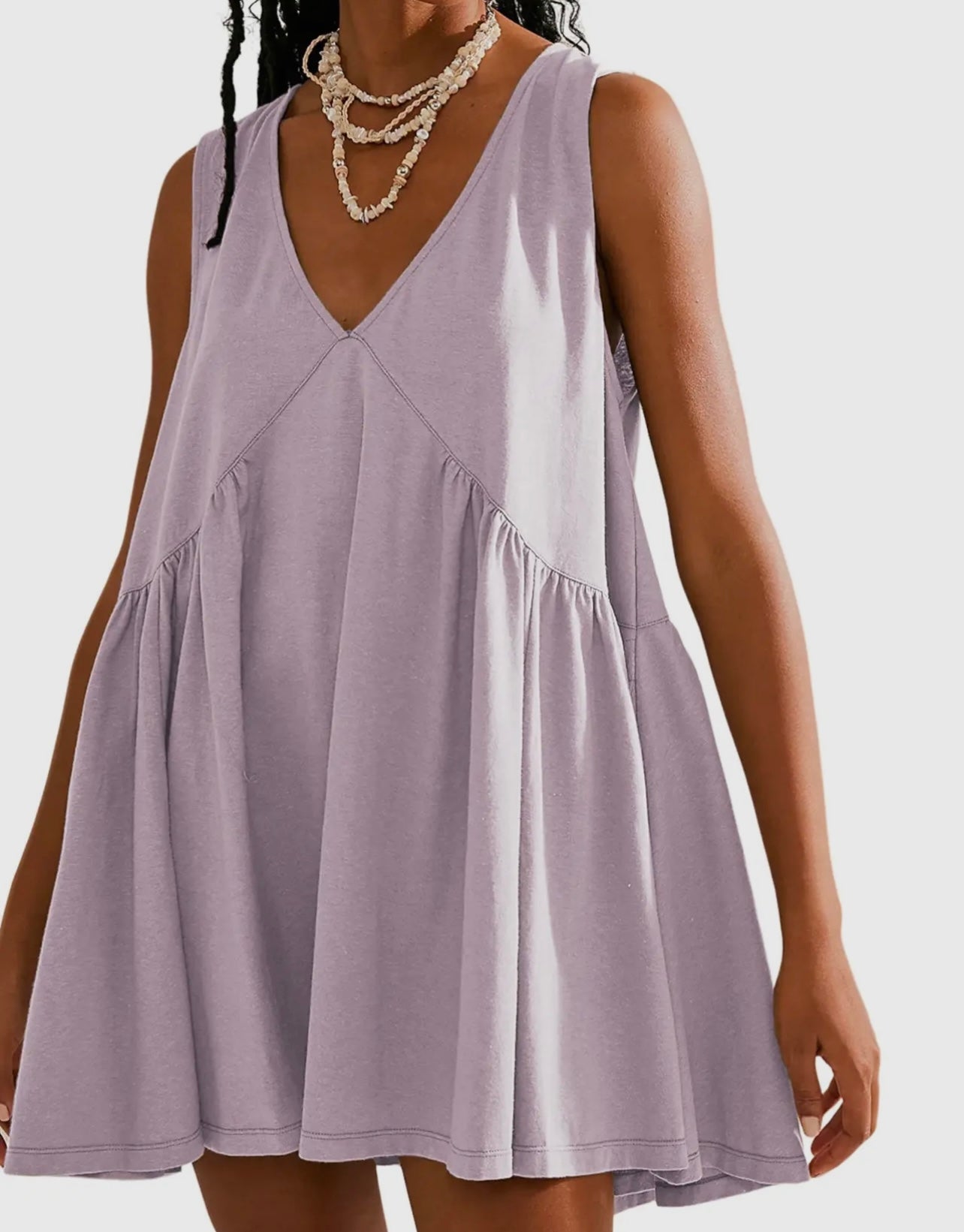 Lilac Sleeveless Dress