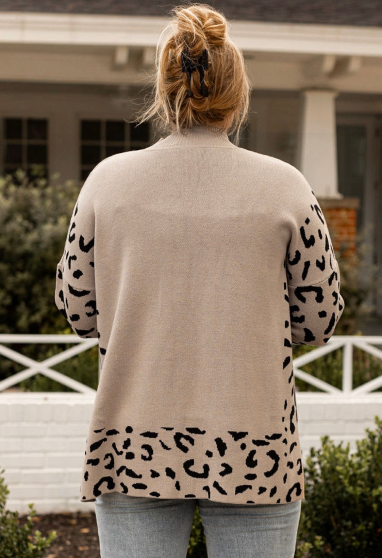 Mariah Cheetah Print Sweater in Curves