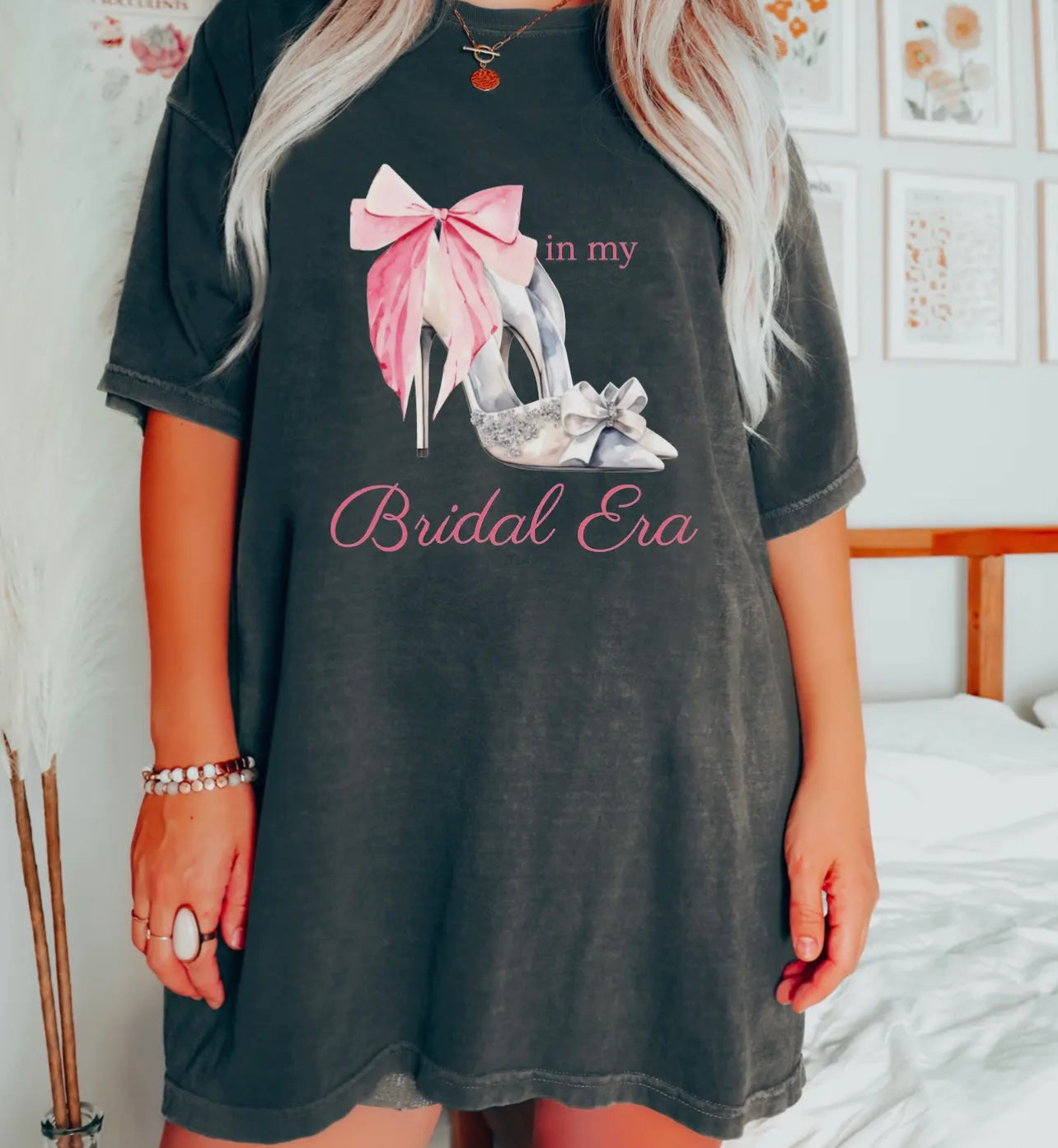 Gray Bridal Era Tee