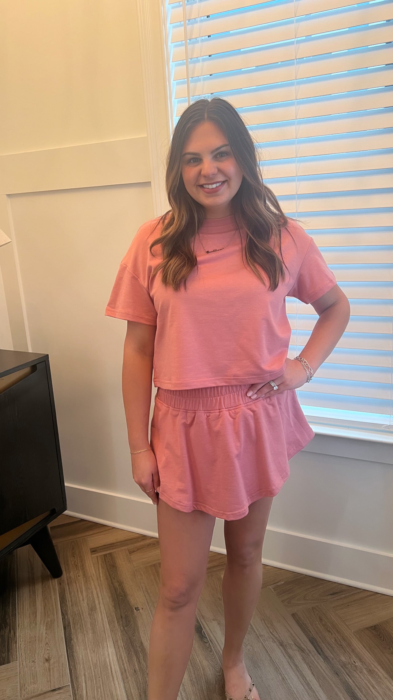 Pink Skort Matching Set