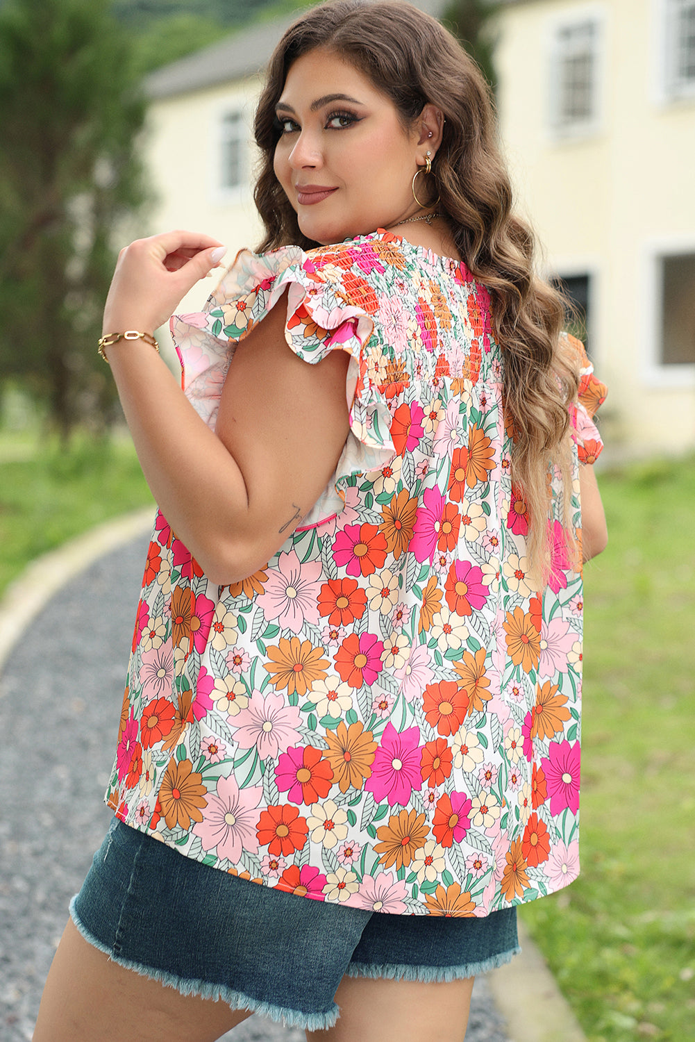 Scarlett Flutter Blouse in Curves