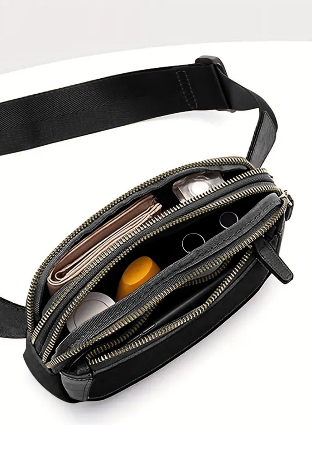 Athena Black Crossbody Bag