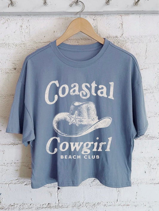 Blue Coastal Cowgirl Top