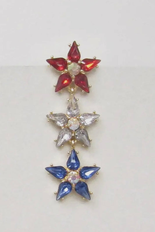 USA Stud Drop Earrings