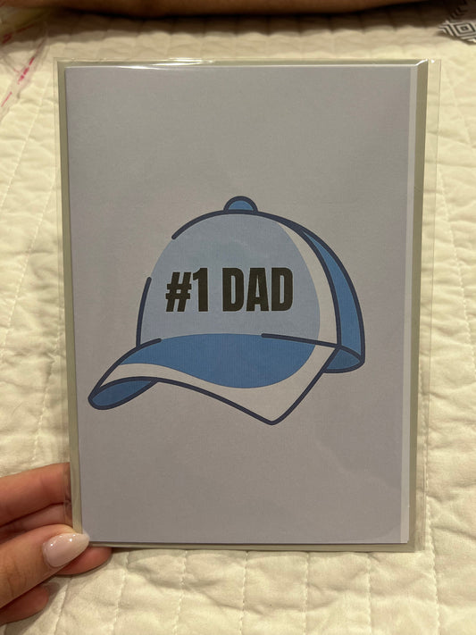 #1 Dad Card