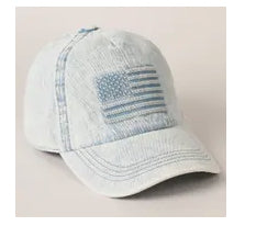Denim Flag Hat