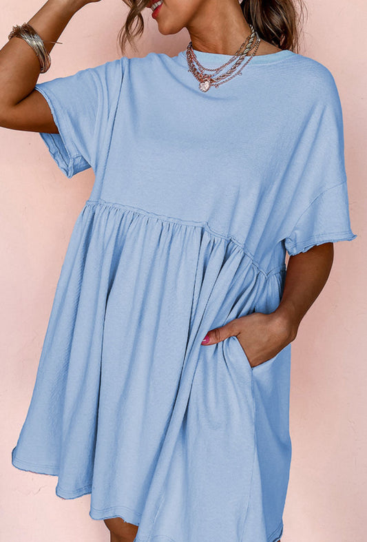 Baby Blue Babydoll Dress