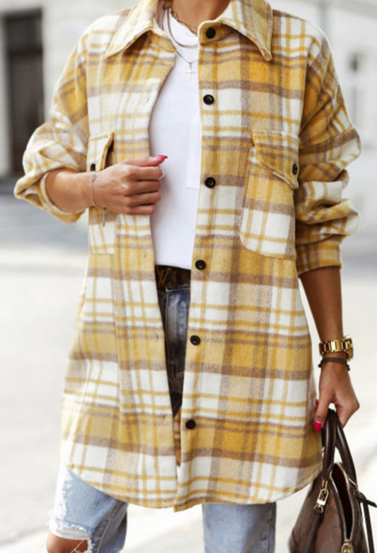 Yellow Plaid Shacket