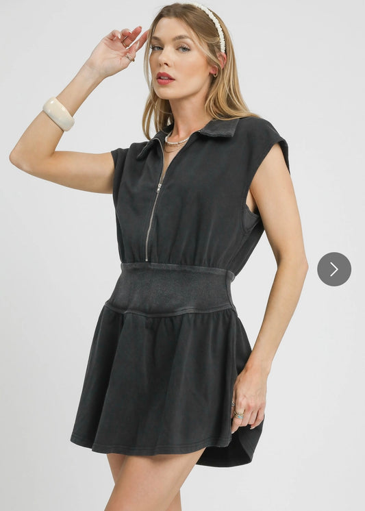 Charcoal Mini Dress
