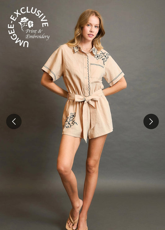 Tan Romper