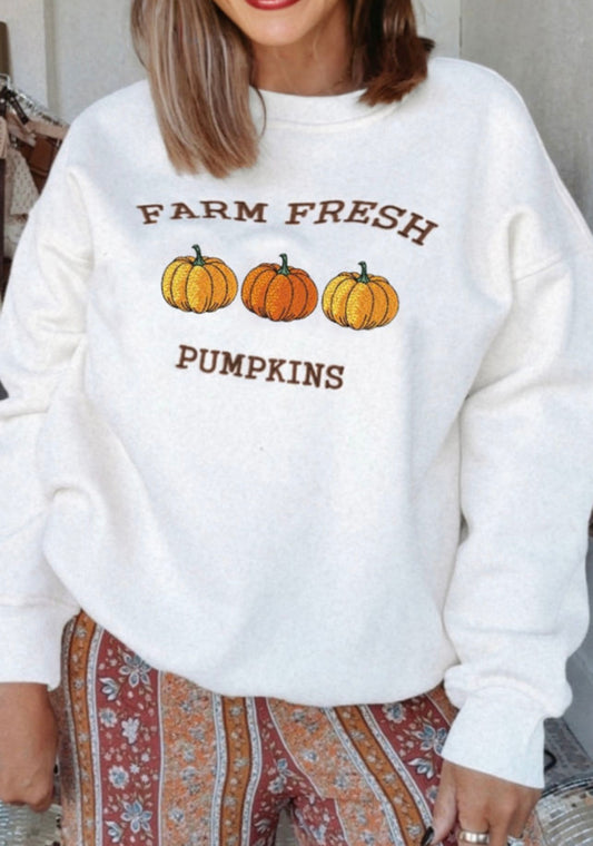 Farm Fresh Pumpkins Sweatshirt