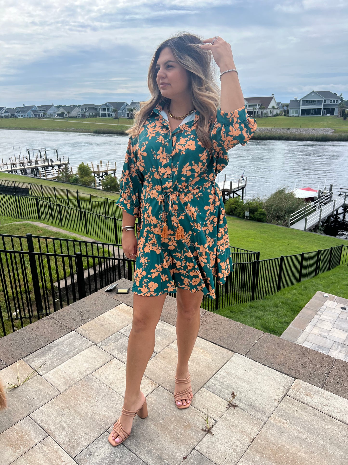 Brooke Green Flowy Dress