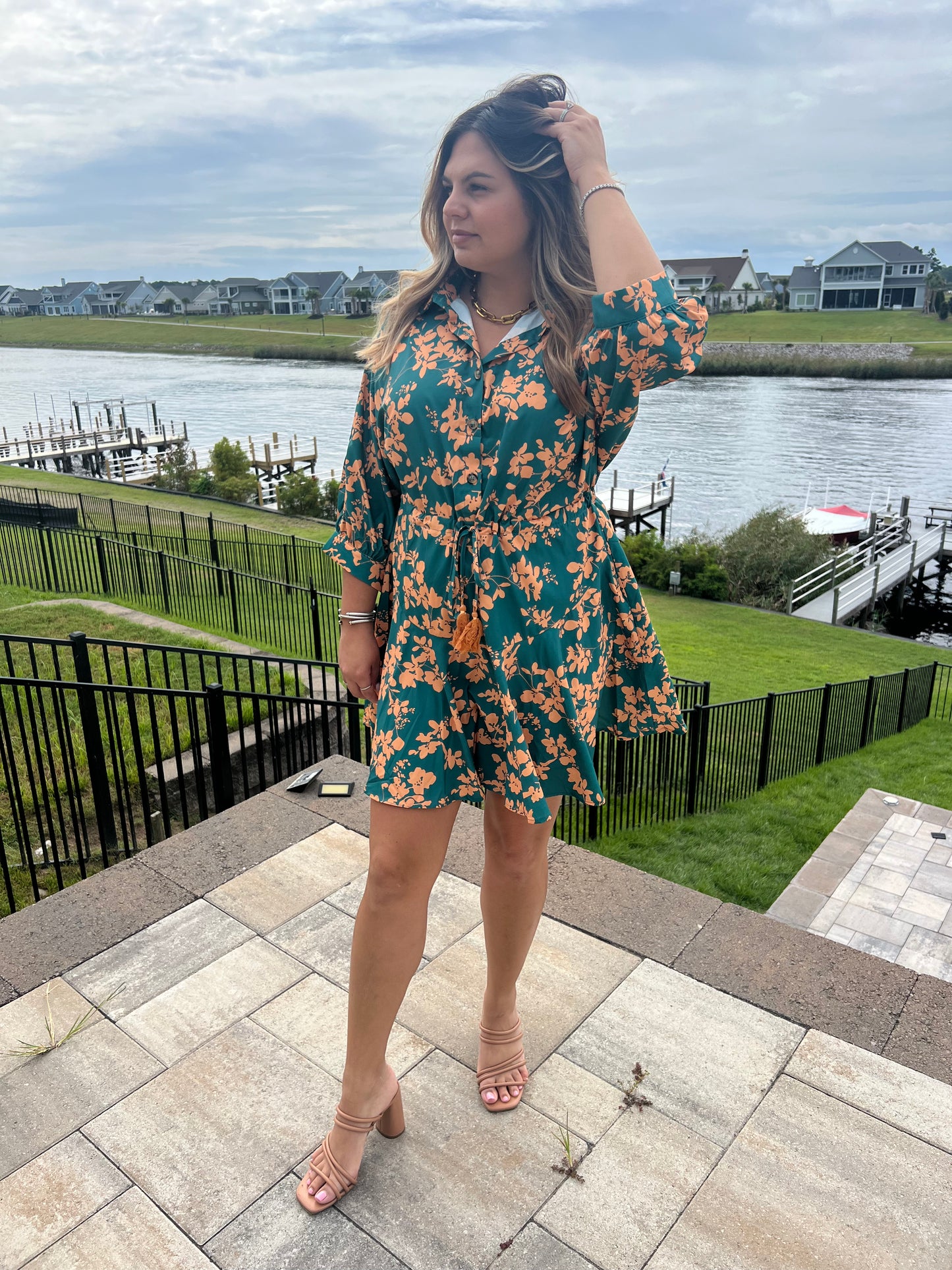 Brooke Green Flowy Dress