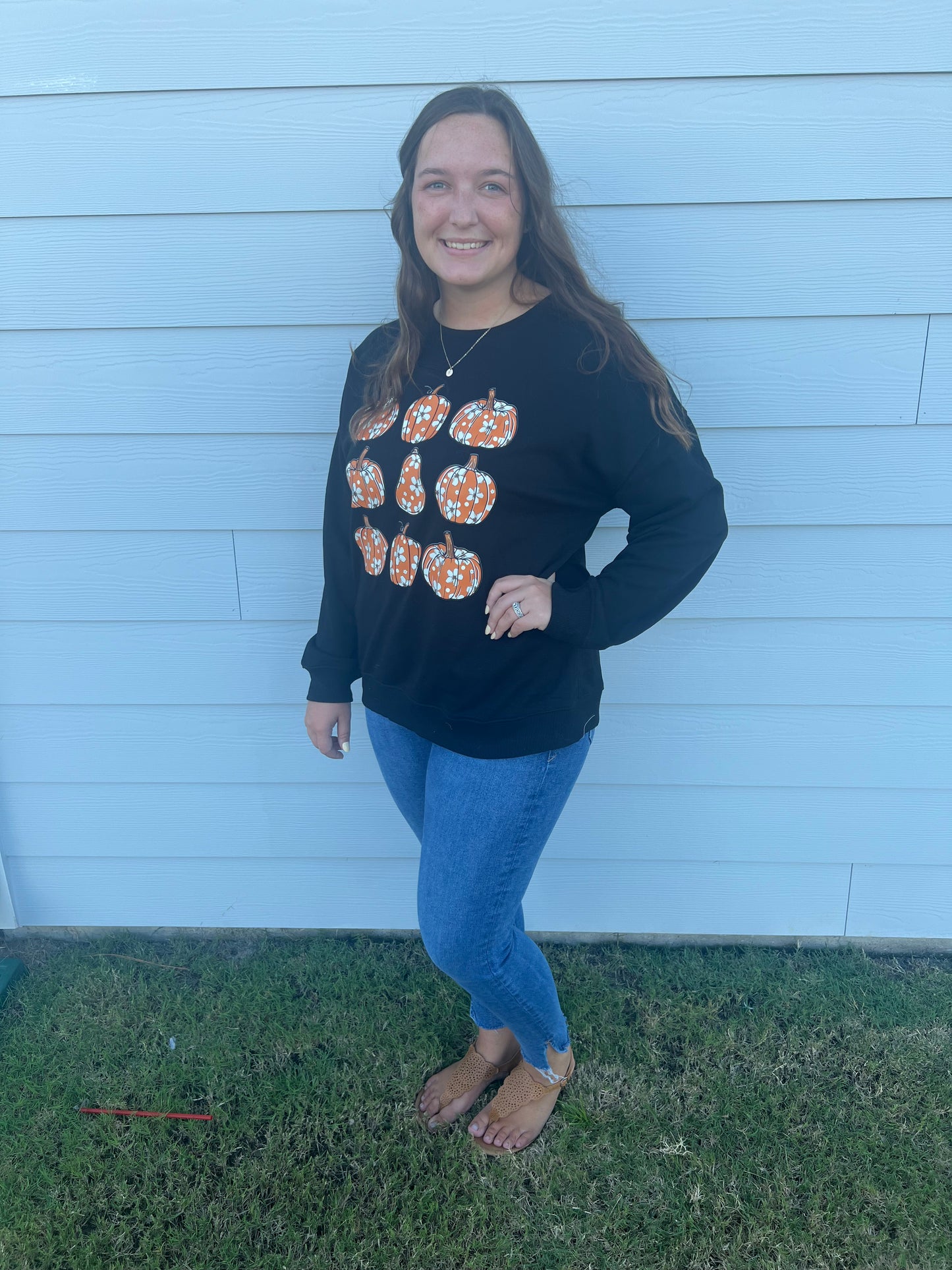 Ava Pumpkin Sweatshirt