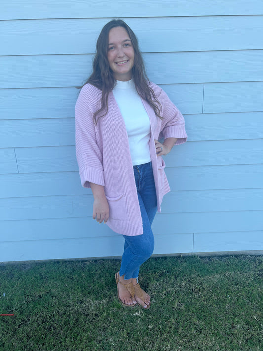 Hazel Pink Cardigan