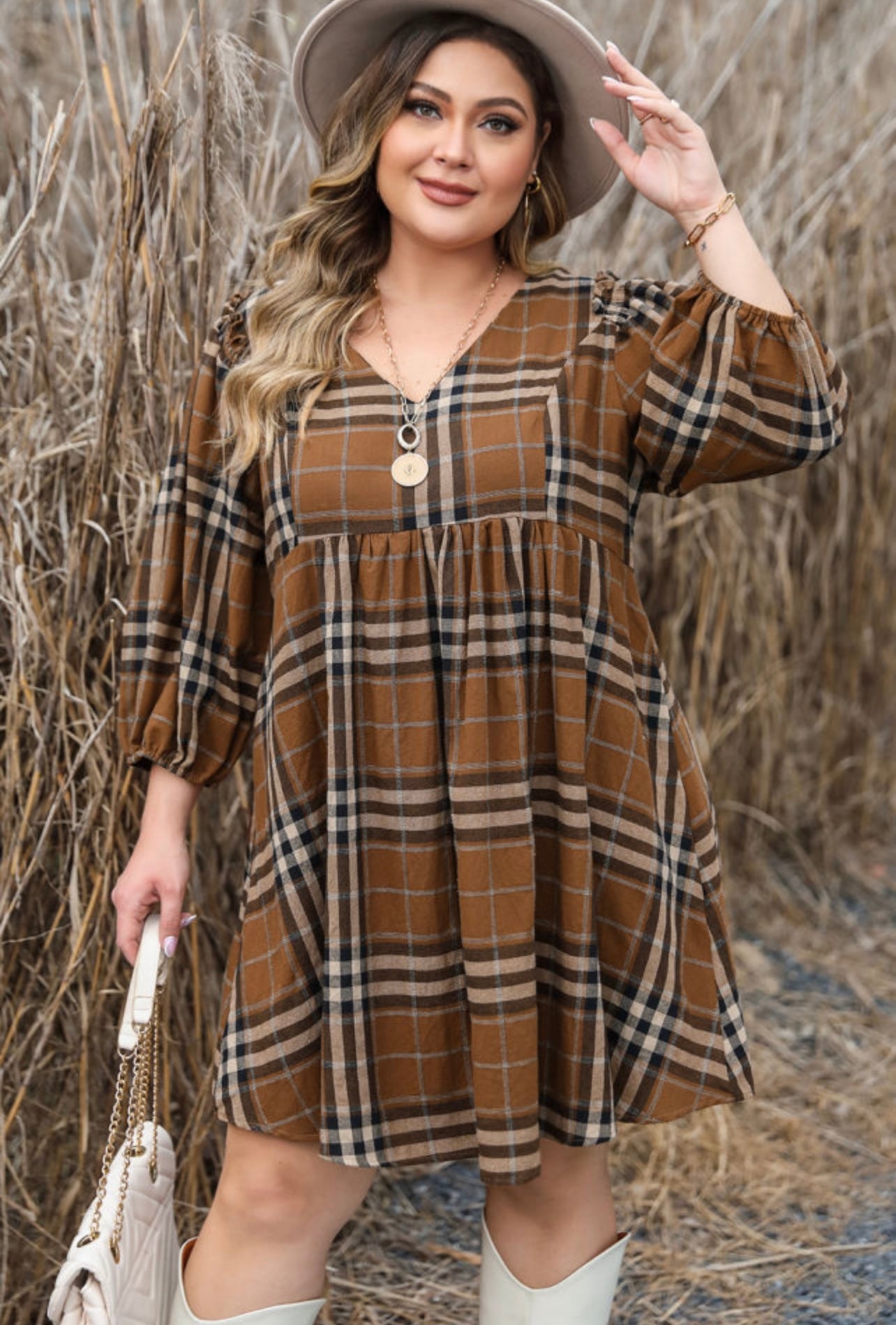 Julie Autumn Dress in Curves