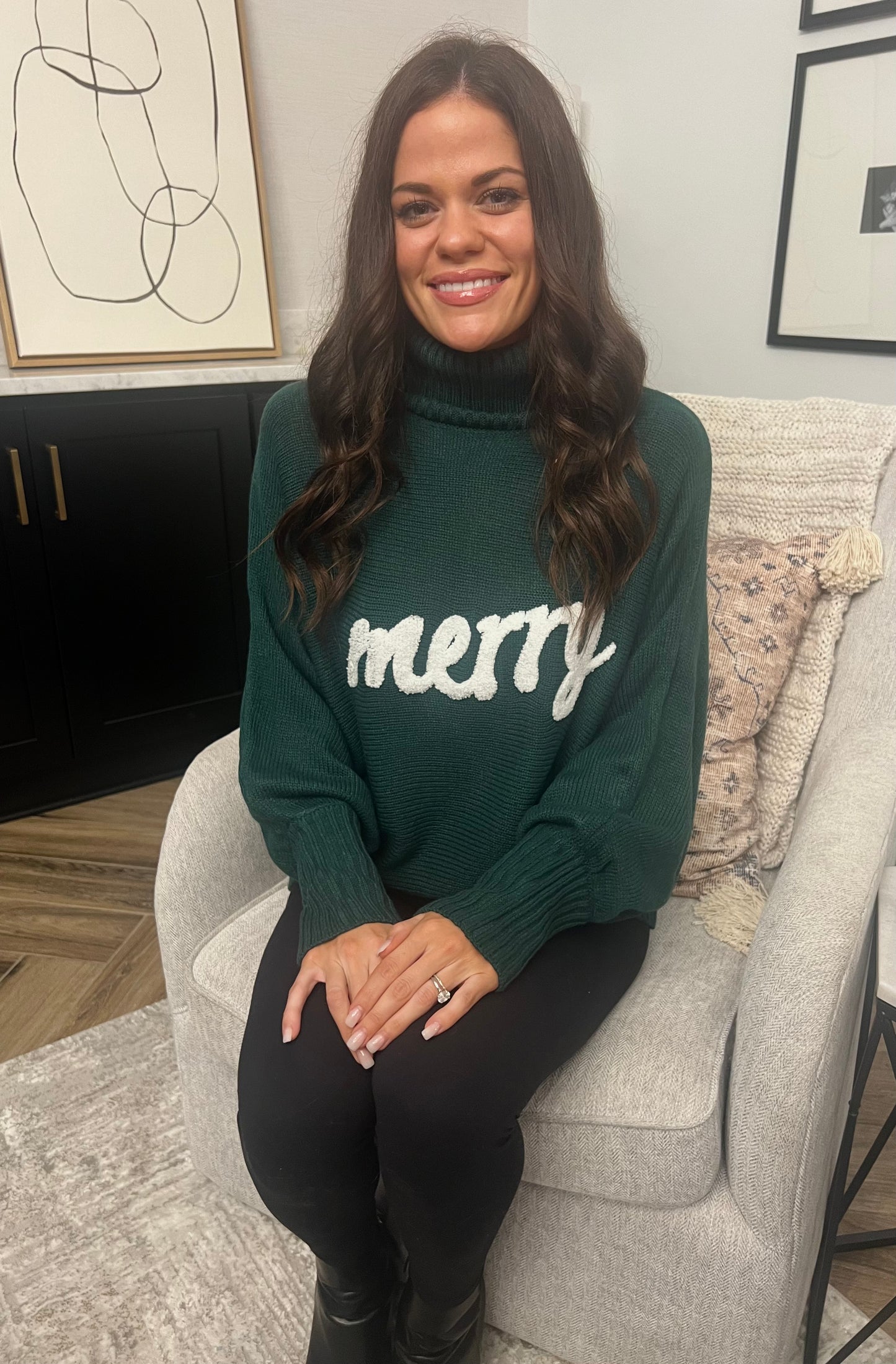 Green Merry Sweater