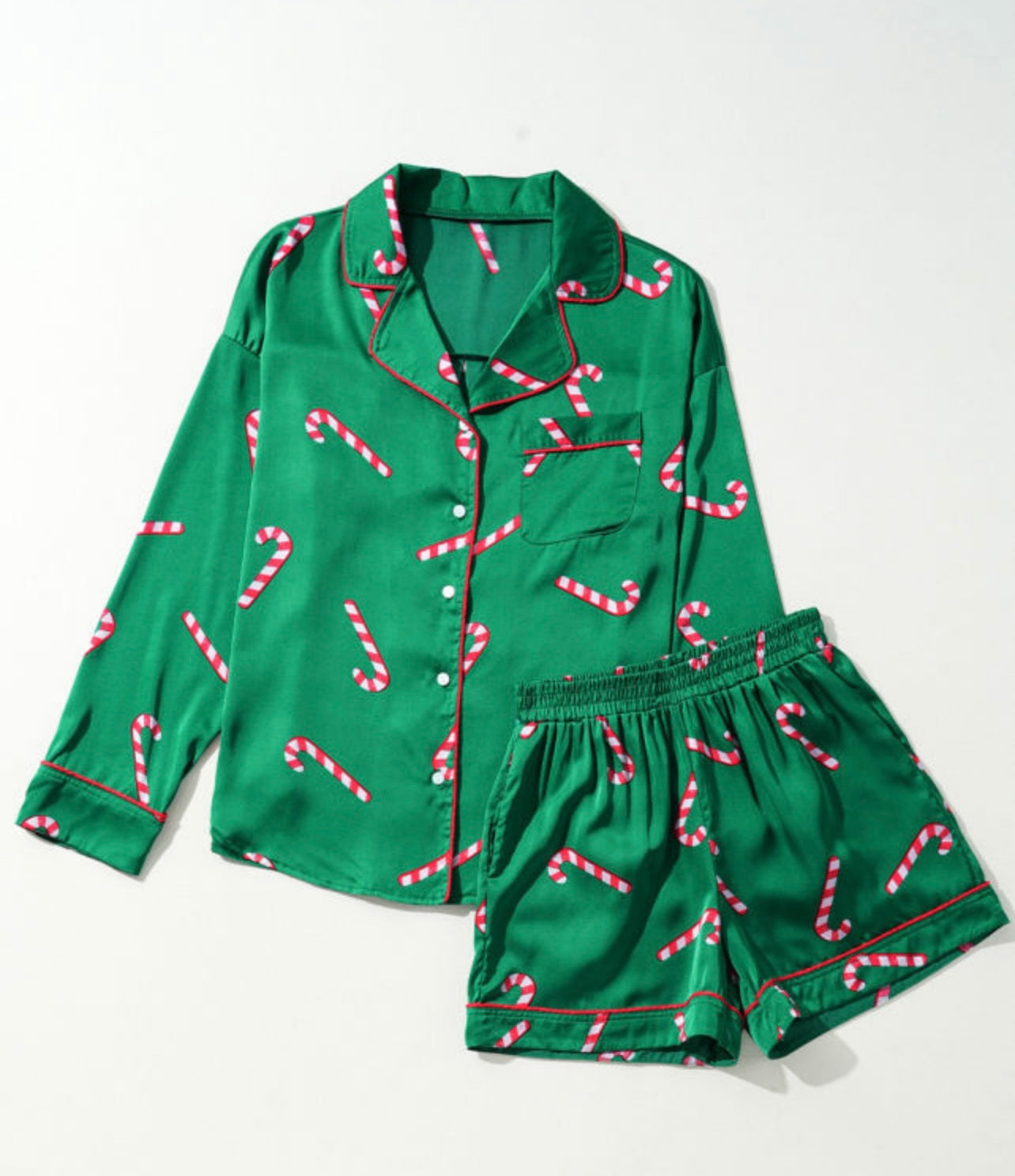 Candy Cane PJS in Green