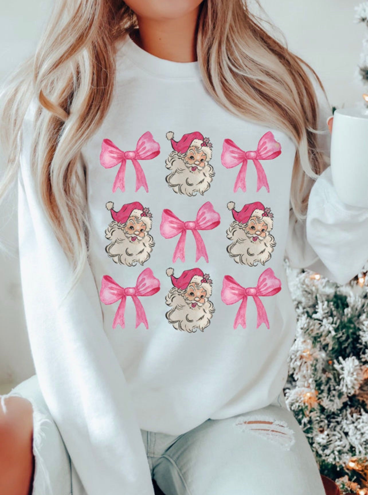 Santa's & Bow's Sweatshirt