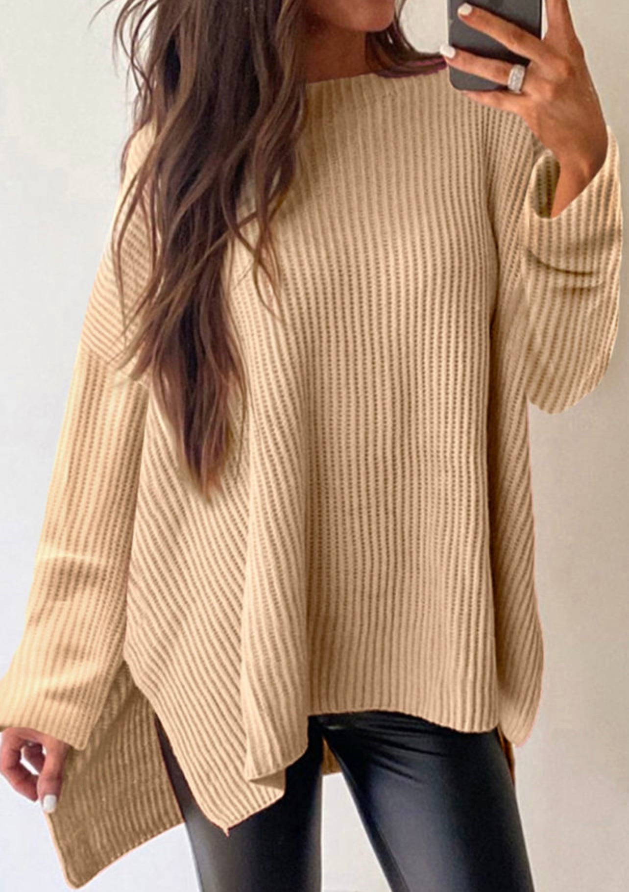 Taupe Knit Sweater