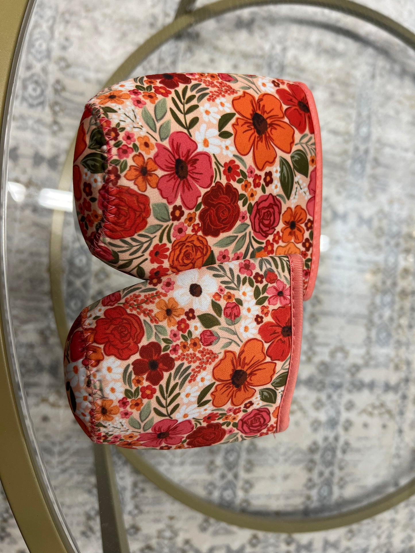 Orange Floral Coffee Sleeve