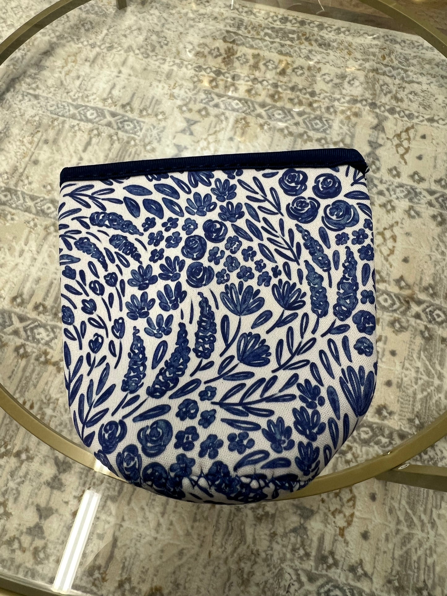 Blue Porcelain Floral Coffee Sleeve